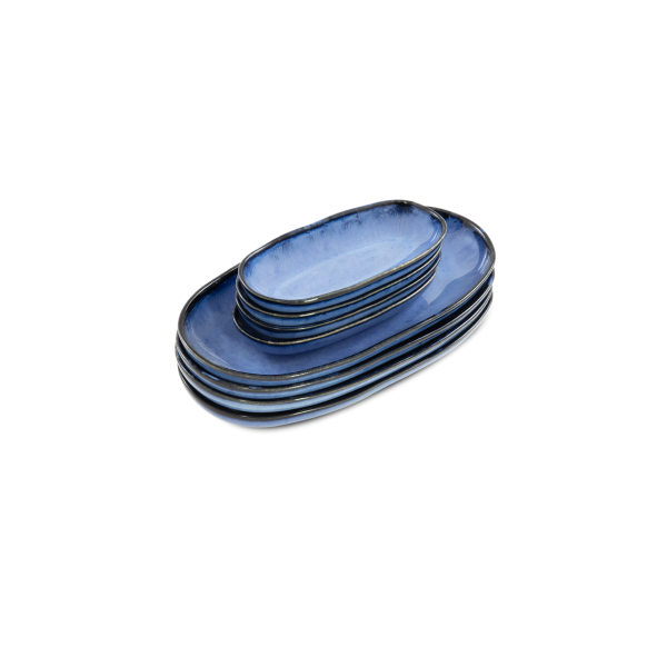 Oval Serving (2 sizes) - Set of 8  - Amazonia