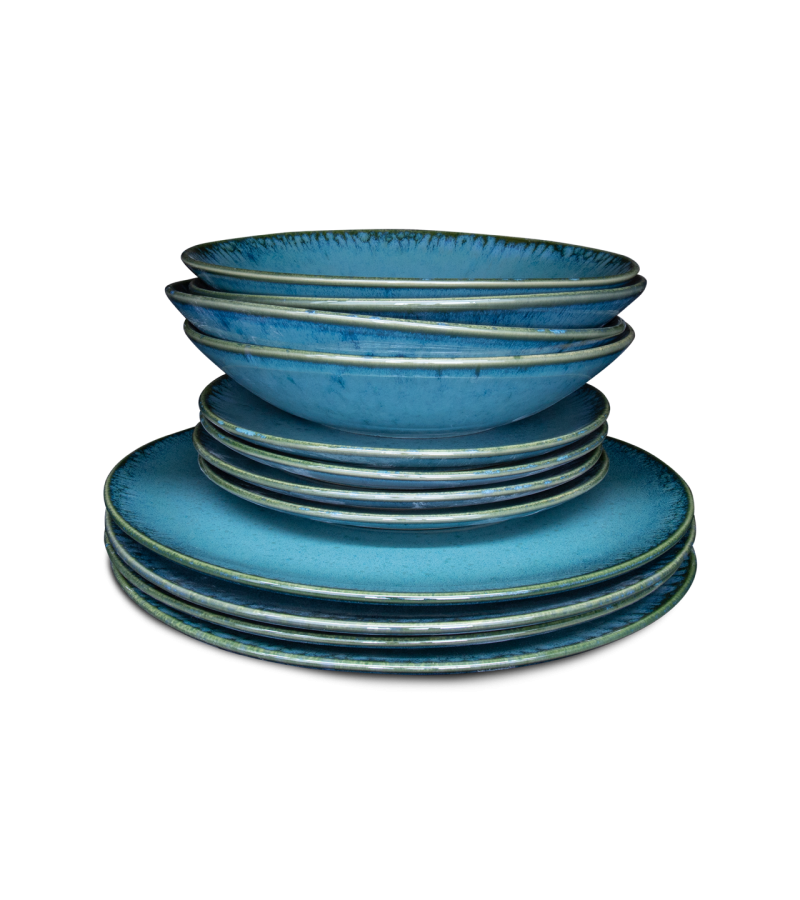 12 Piece Set with Pasta Plate - Amazonia