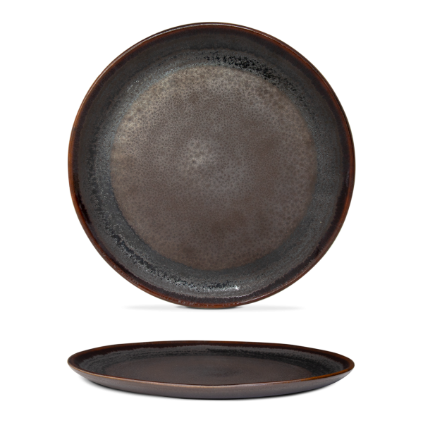 Prato Raso - Coffee - terrafina ® stoneware by ceramirupe