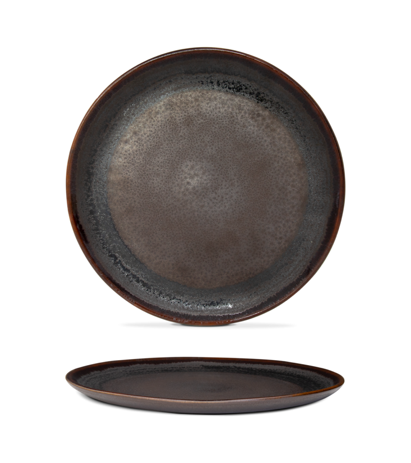 Prato Raso - Coffee - terrafina ® stoneware by ceramirupe