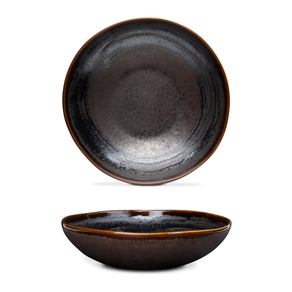 Prato Pasta - Coffee - terrafina ® stoneware by ceramirupe