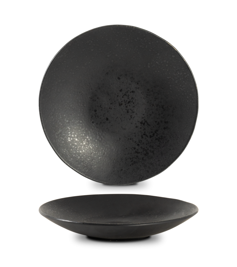 Large Pasta Plate - Black Stone