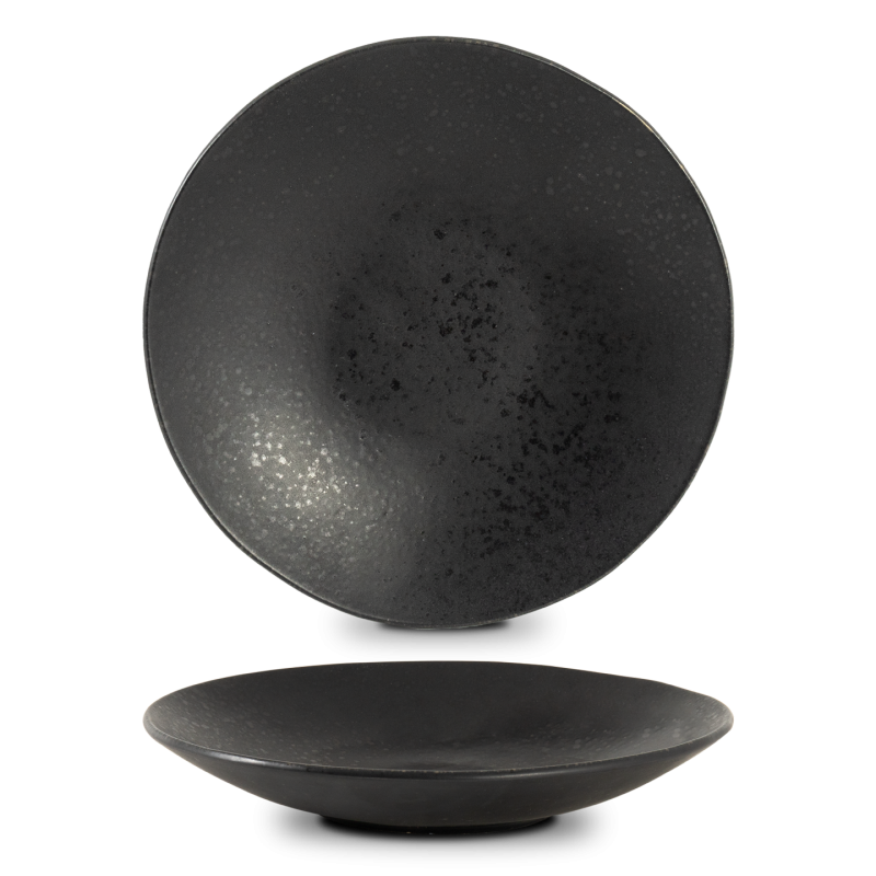 Large Pasta Plate - Black Stone