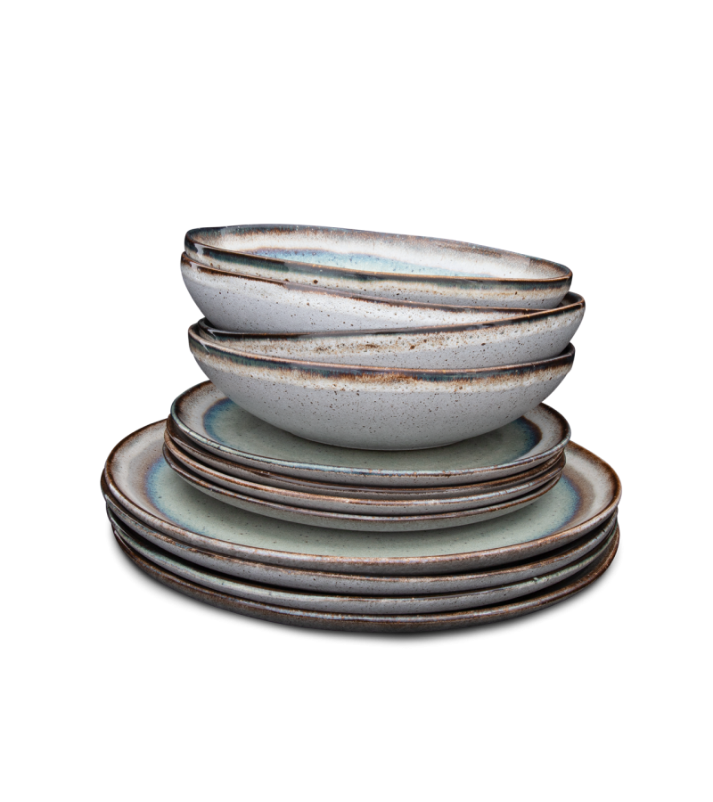 Conjunto 12 Peças com Prato Pasta - Sail - terrafina ® stoneware by ceramirupe