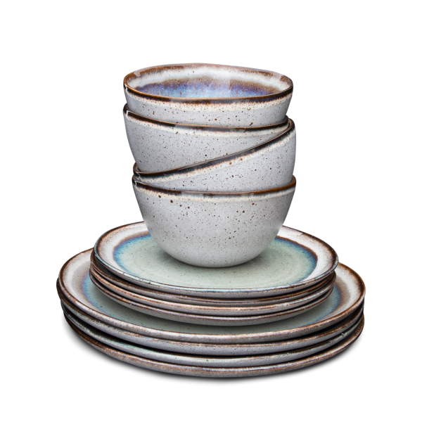 Conjunto 12 Peças com Taça Cereais - Sail - terrafina ® stoneware by ceramirupe
