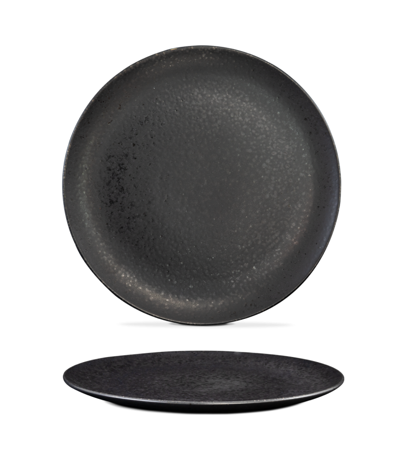 Prato Raso - Black Stone - terrafina ® stoneware by ceramirupe